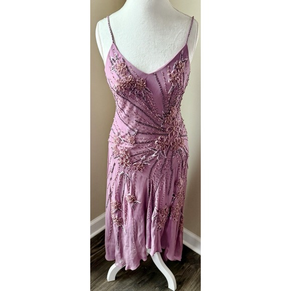 Sue Wong Dresses & Skirts - Sue Wong Nocturne Midi Dress Y2K Fairycore Silk Purple Vintage Sz 12 Miley Cyrus